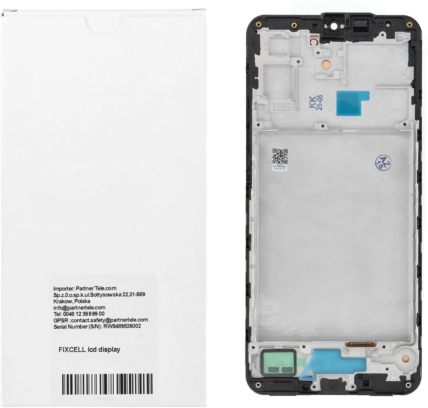 Oem REWA LCD ekranas SAMSUNG A17 5G OLED juodas su rėmeliu