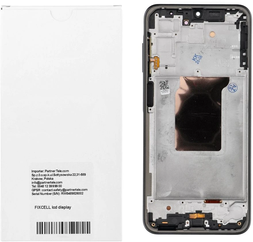 Oem REWA LCD ekranas, skirtas SAMSUNG A26 OLED juodas su rėmeliu