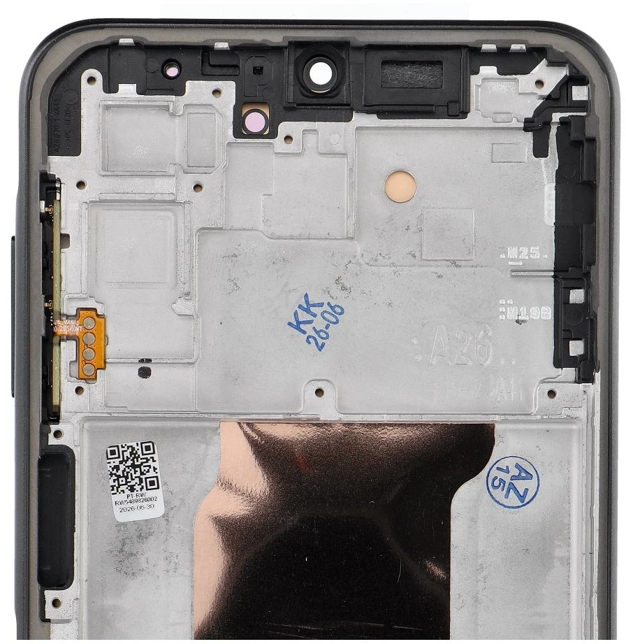 Oem REWA LCD ekranas, skirtas SAMSUNG A26 OLED juodas su rėmeliu
