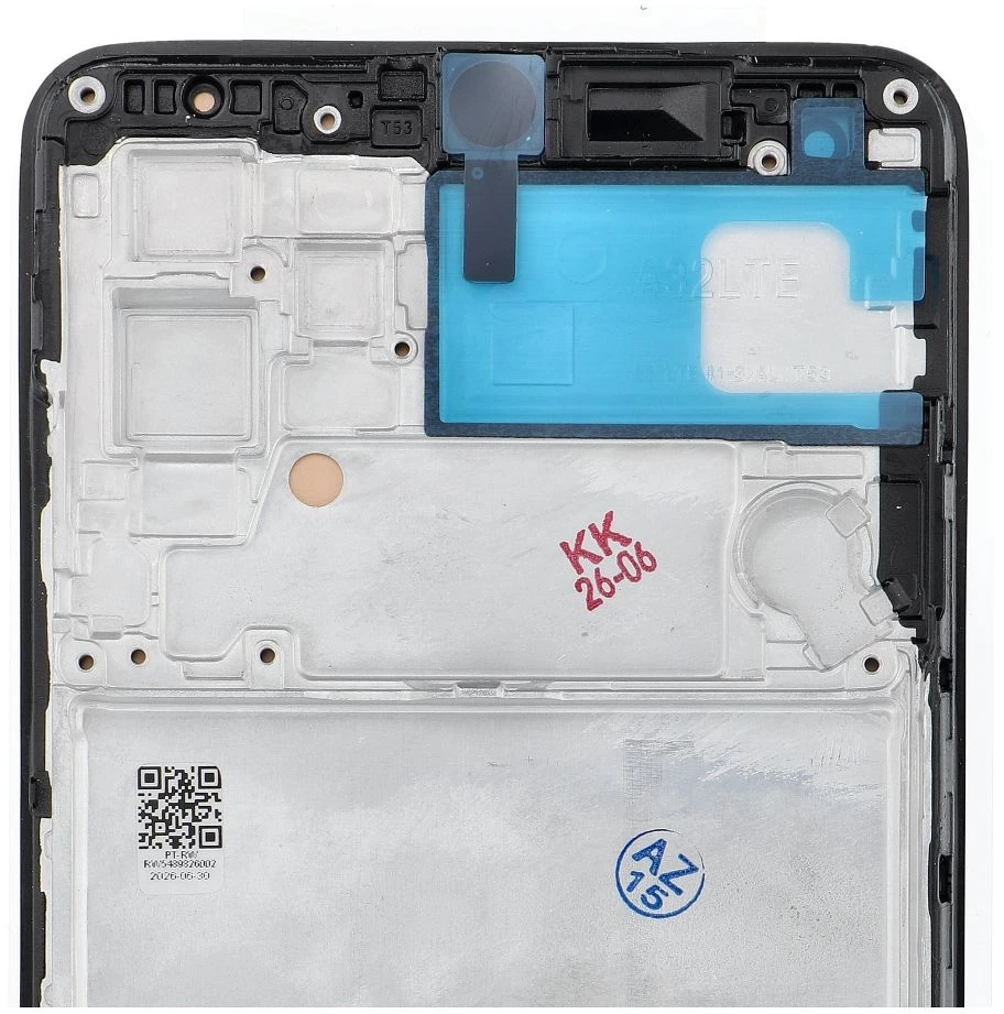 Oem REWA LCD ekranas SAMSUNG A32 4G OLED juodas su rėmeliu