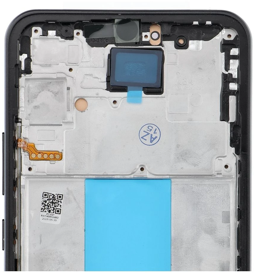 Oem REWA LCD ekranas SAMSUNG A34 5G OLED juodas su rėmeliu