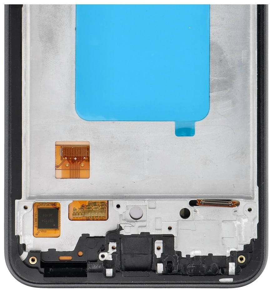 Oem REWA LCD ekranas SAMSUNG A36 OLED juodas su rėmeliu