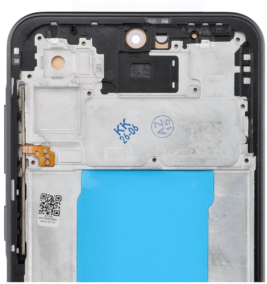 Oem REWA LCD ekranas SAMSUNG A36 OLED juodas su rėmeliu