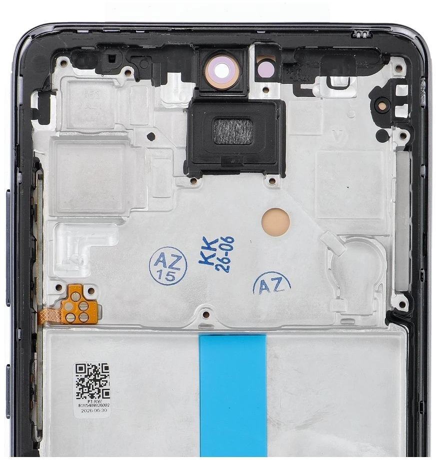 Oem REWA LCD ekranas SAMSUNG A52 4G/5G OLED juodas su rėmeliu
