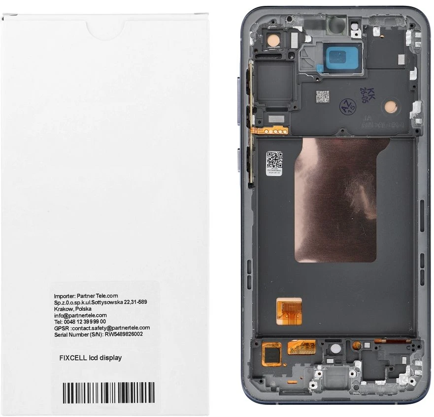Oem REWA LCD ekranas SAMSUNG A55 OLED juodas su rėmeliu