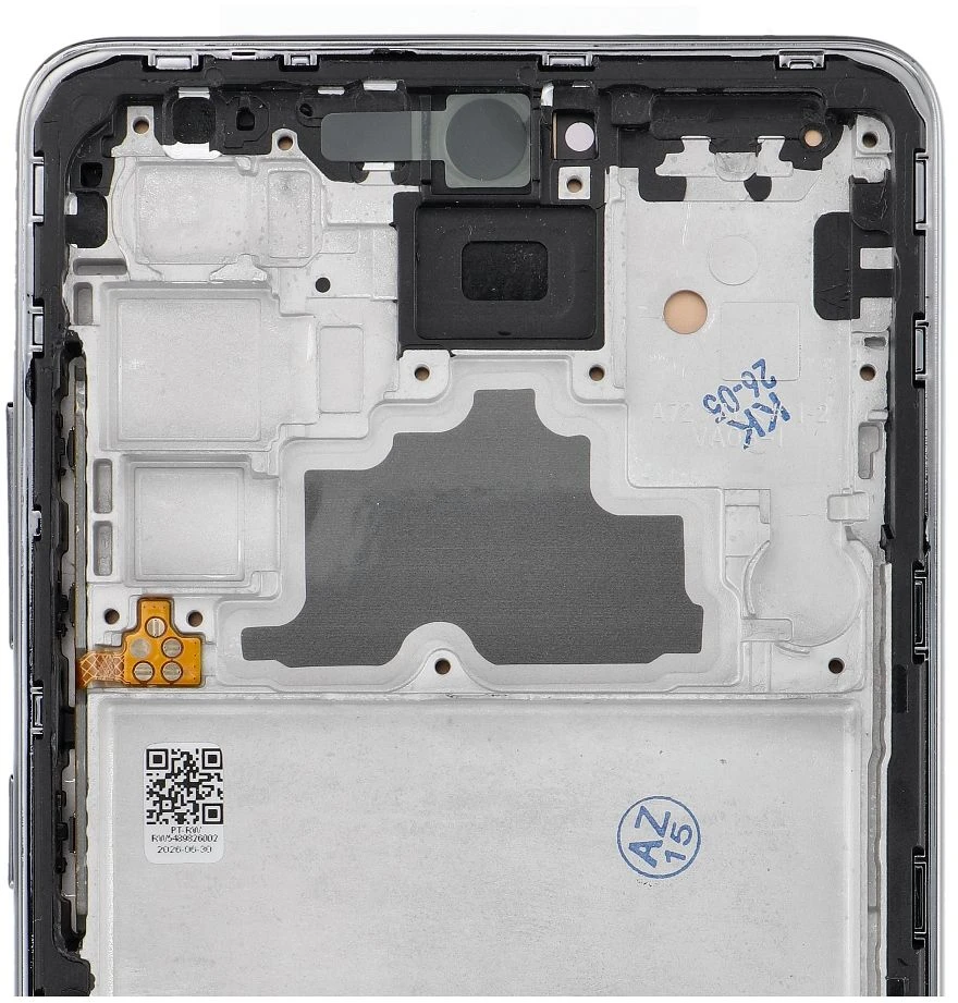 Oem REWA LCD ekranas SAMSUNG A72 4G OLED juodas su rėmeliu