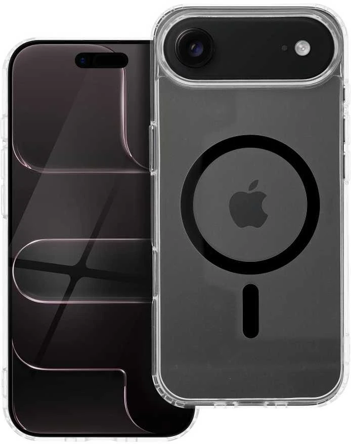 OEM dėklas, skirtas „iPhone 17 AIR Drop Glue“ spalvotam žiediniam Mag dangteliui, suderinamas su „MagSafe“ juodas