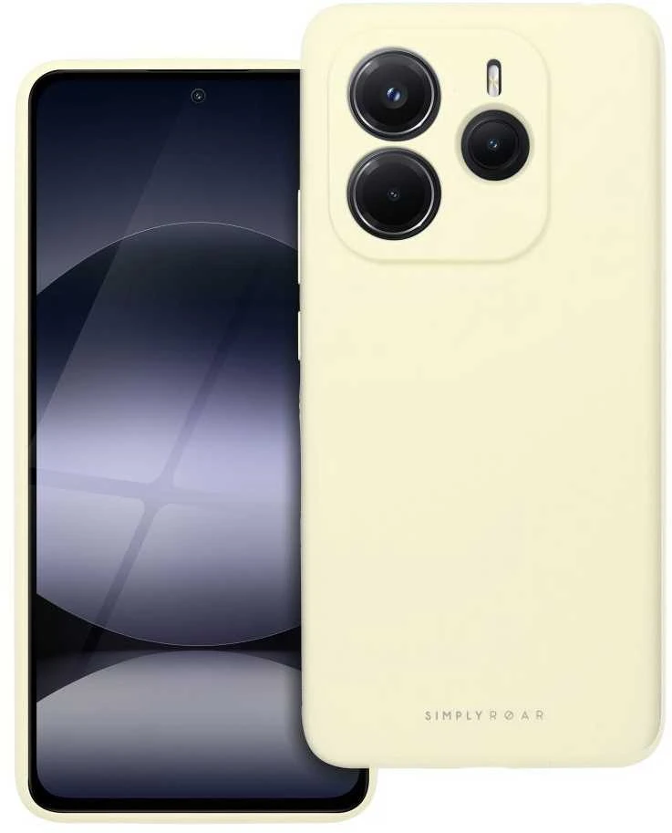 ROAR dėklas CLOUD SKIN skirtas Xiaomi Redmi Note 14 5G geltonos spalvos