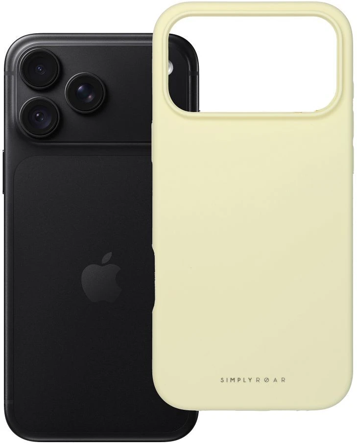 ROAR dėklas CLOUD SKIN, skirtas IPHONE 18 Pro Max / 17 Pro Max, šviesiai geltonas