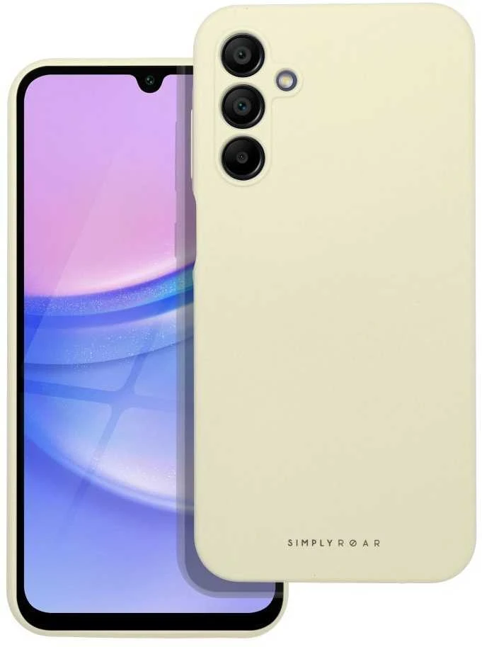 ROAR dėklas CLOUD SKIN skirtas Samsung Galaxy A15 4G / A15 5G geltonos spalvos