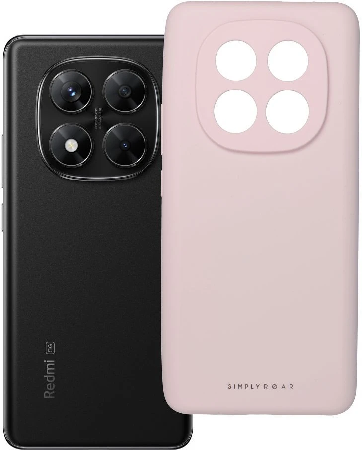 ROAR dėklas CLOUD SKIN skirtas Xiaomi Redmi Note 14 Pro+ 5G rožinės spalvos