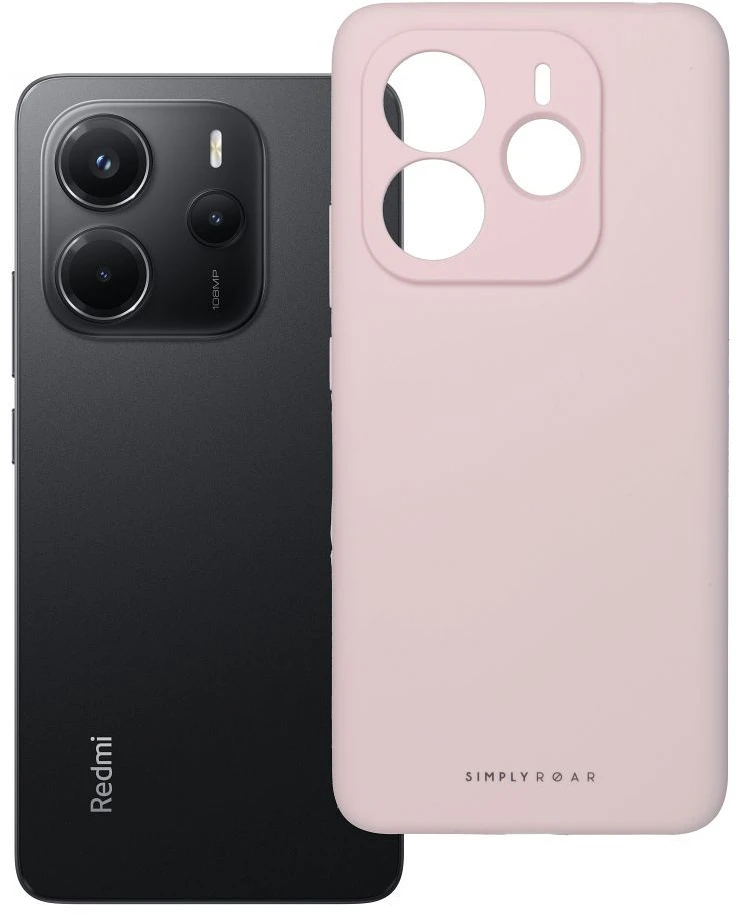 ROAR dėklas CLOUD SKIN skirtas Xiaomi Redmi Note 14 5G rožinės spalvos