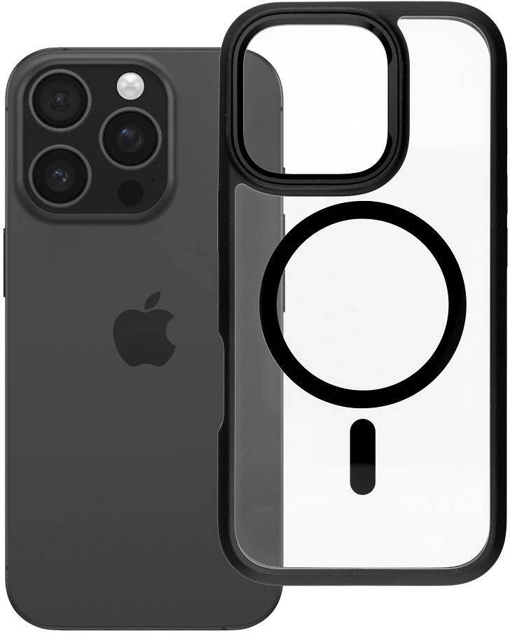 ROAR dėklas MAG BUMPER suderinamas su MagSafe, skirtas IPHONE 16 Pro, juodas