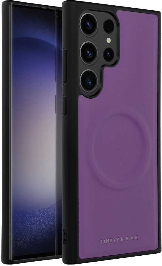 Dėklas Fusion Accessories ROAR futerał MAG MORNING do SAMSUNG S23 Ultra Violetinis