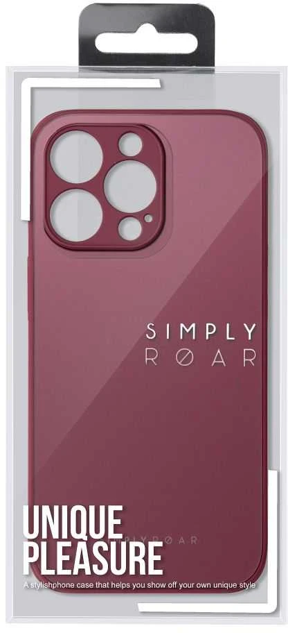 ROAR dėklas MATTE GLASS skirtas IPHONE 14 Pro claret
