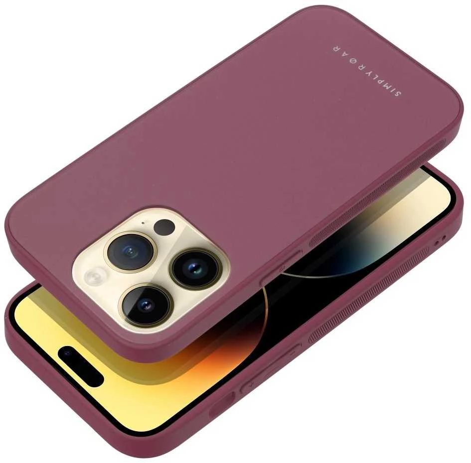 ROAR dėklas MATTE GLASS skirtas IPHONE 14 Pro claret