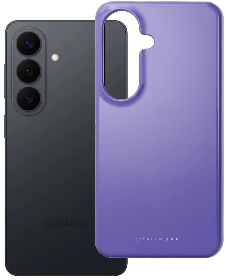 Dėklas ROAR futerał RAINBOW BUMPER kompatybilny su MagSafe do SAMSUNG S26 violetinė