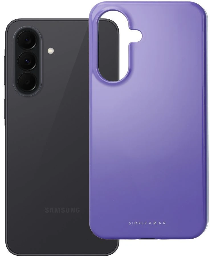 Dėklas ROAR futerał RAINBOW BUMPER kompatybilny su MagSafe do SAMSUNG A37 violetinė