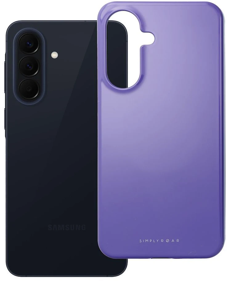 Dėklas ROAR futerał RAINBOW BUMPER kompatybilny su MagSafe do SAMSUNG A57 violetinė