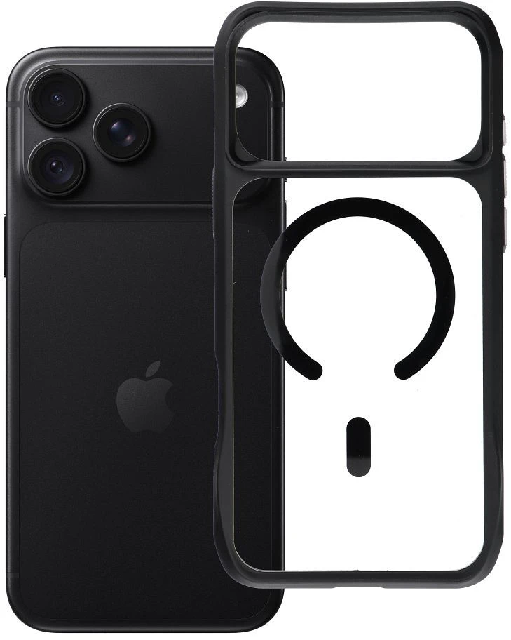 ROAR dėklas SLIM DEFENDER, suderinamas su MagSafe, skirtas IPHONE 18 Pro Max / 17 Pro Max, juodas