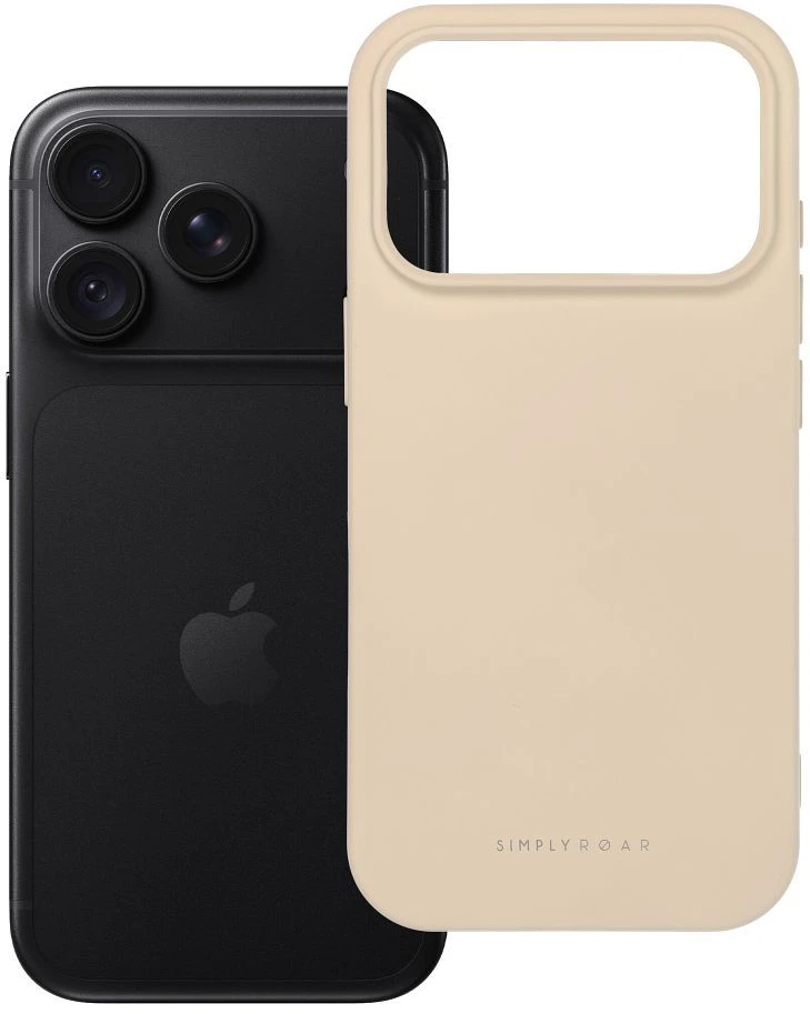 Roar Space dėklas – skirtas iPhone 18 Pro / 17 Pro, akva baltas