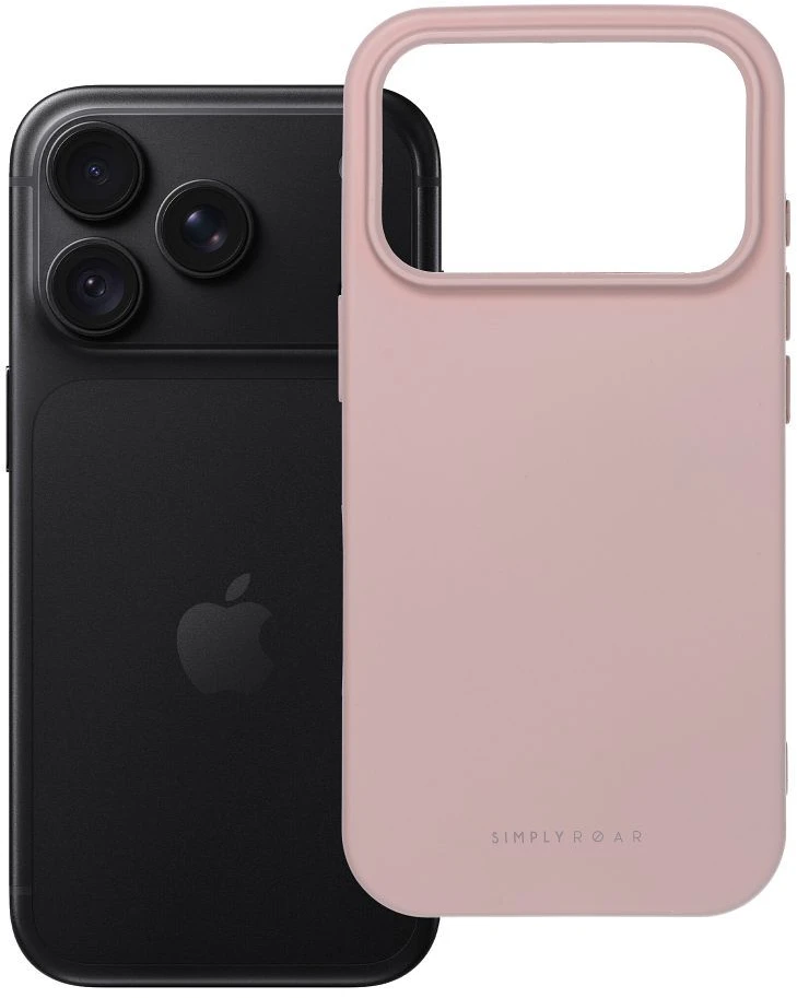 Roar Space dėklas – skirtas iPhone 18 Pro / 17 Pro, pudros rožinės spalvos