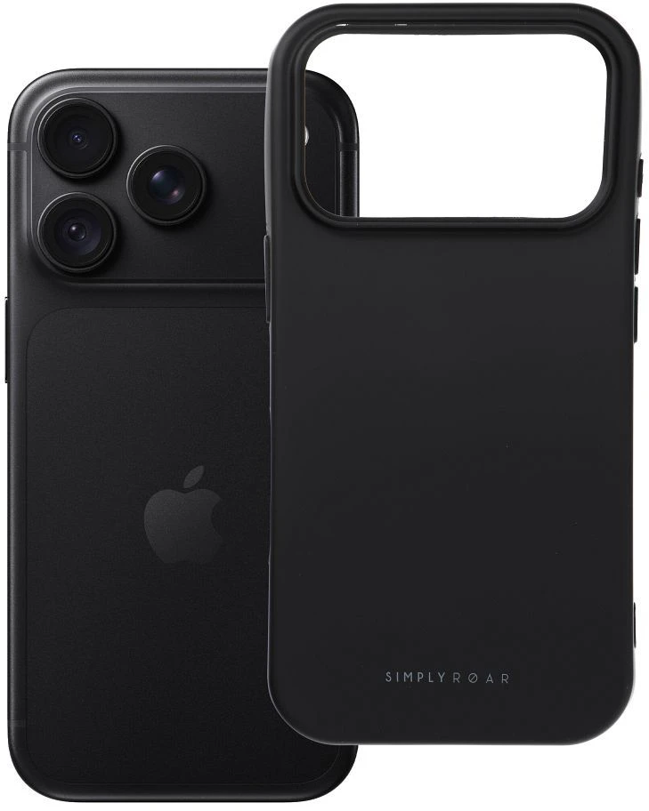 Roar Space dėklas – Iphone 18 Pro / 17 Pro, juodas