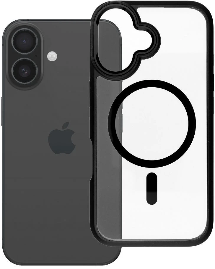 ROAR dėklas MAG BUMPER suderinamas su MagSafe, skirtas IPHONE 16, juodas