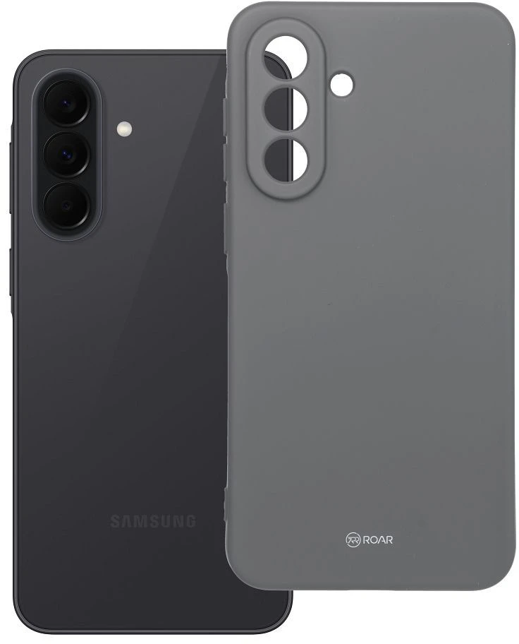 ROAR VISĄ DIENĄ IŠSAUGOTAS SPALVINGAS ŽELINIS DĖKLAS SAMSUNG A37 5G pilkas