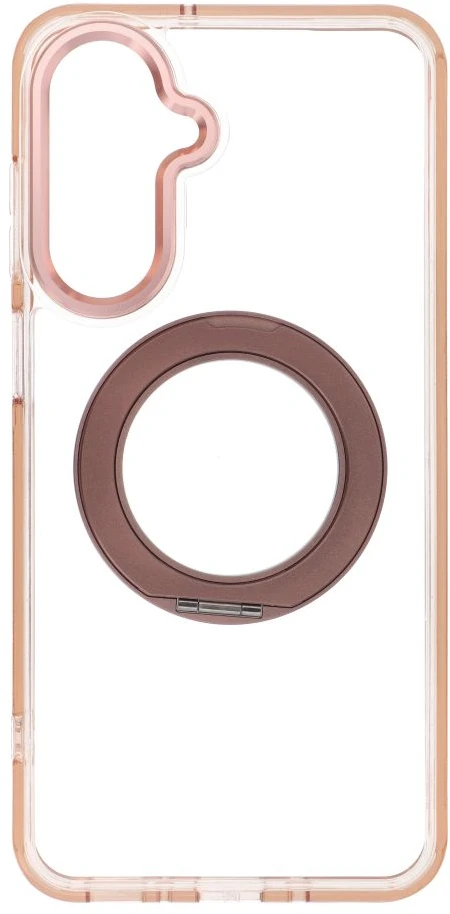 Oem Samsung A17 / A18 Frame Circle Stand dėklas, suderinamas su MagSafe, auksinis