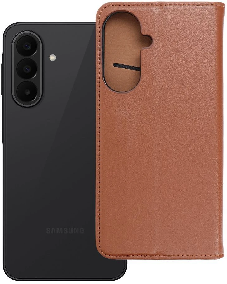 Oem Samsung A27 Smart Pro Book odinis atverčiamas dėklas, rudas