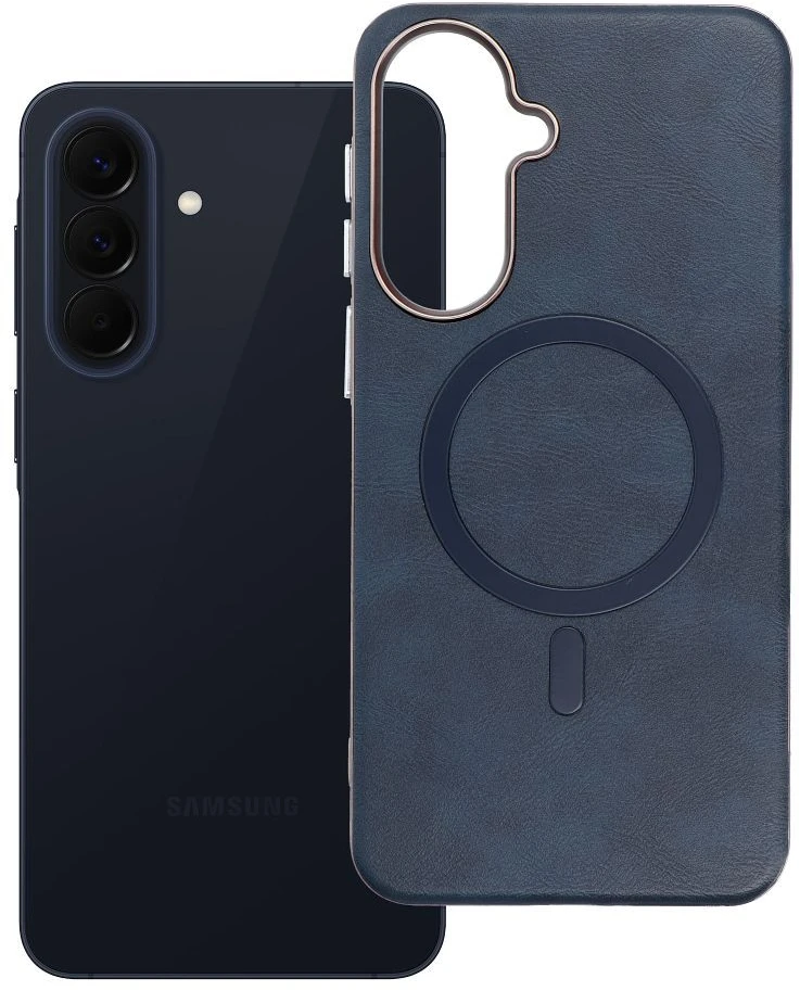 Oem „Samsung A57 Gentleman Mag“ dėklas, suderinamas su „MagSafe“, tamsiai mėlynas