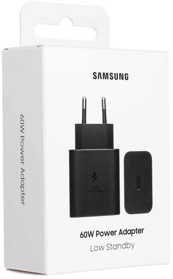 Įkrovimo adapteris Samsung USB-C 60W EP-T6010NBE, Juodas