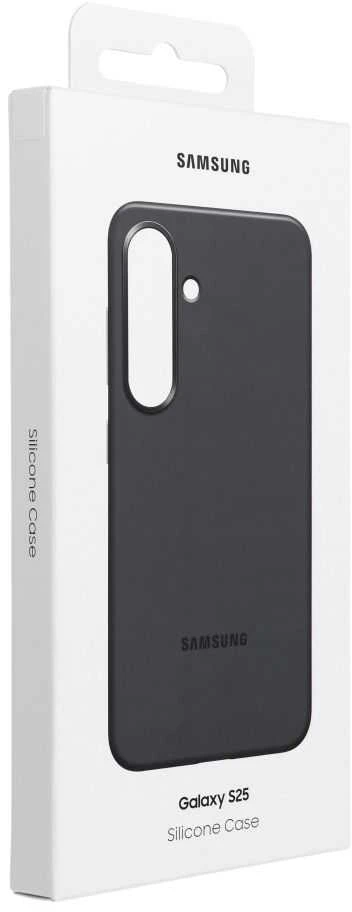 Dėklas Samsung Galaxy S25 Silicone Cover Juodas