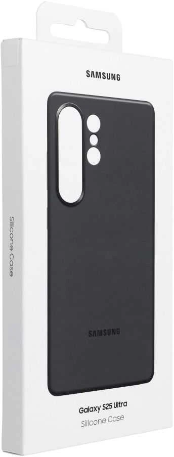 PS938CBEGWW Silikoninis dėklas Samsung Galaxy S25 Ultra, Juodas