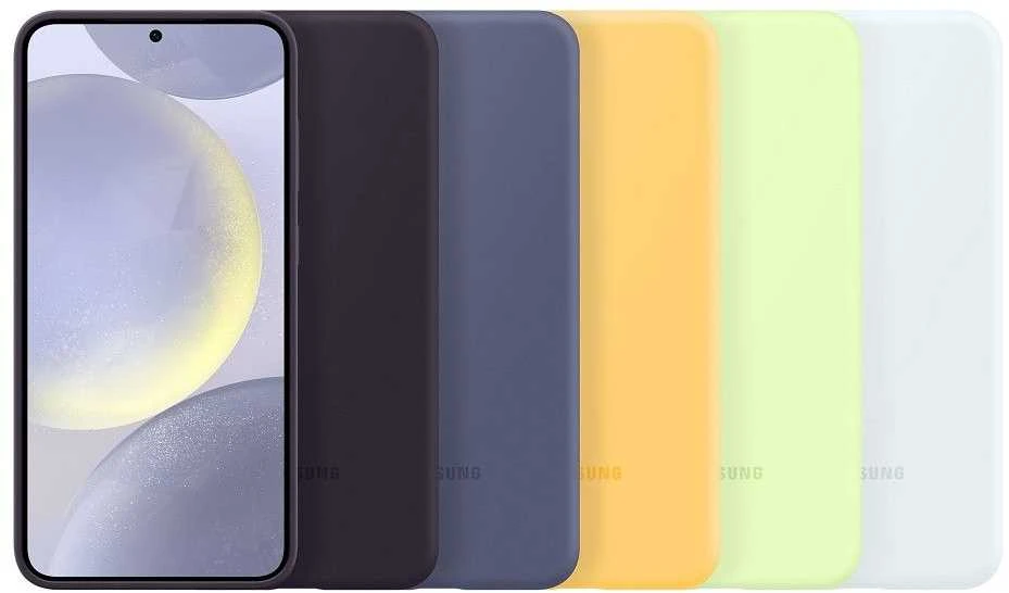 Dėklas Tamsiai violetinis „Samsung Galaxy S24+“ silikoninis dangtelis