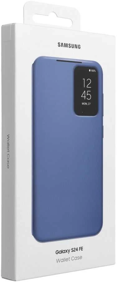 Telefono dėklas Samsung Galaxy S24 FE Smart View, mėlynas