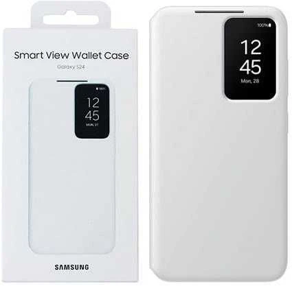 Telefono dėklas Samsung Galaxy S24 Smart View, baltas
