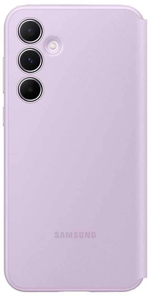 ZA556CVEGWW „Smart View“ piniginės dėklas, skirtas „Samsung Galaxy A55“, levandų spalvos (levandų spalvos)