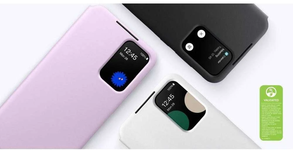 ZA556CBEGWW Smart View piniginės dėklas, skirtas Samsung Galaxy A55 Juodas (Juodas)