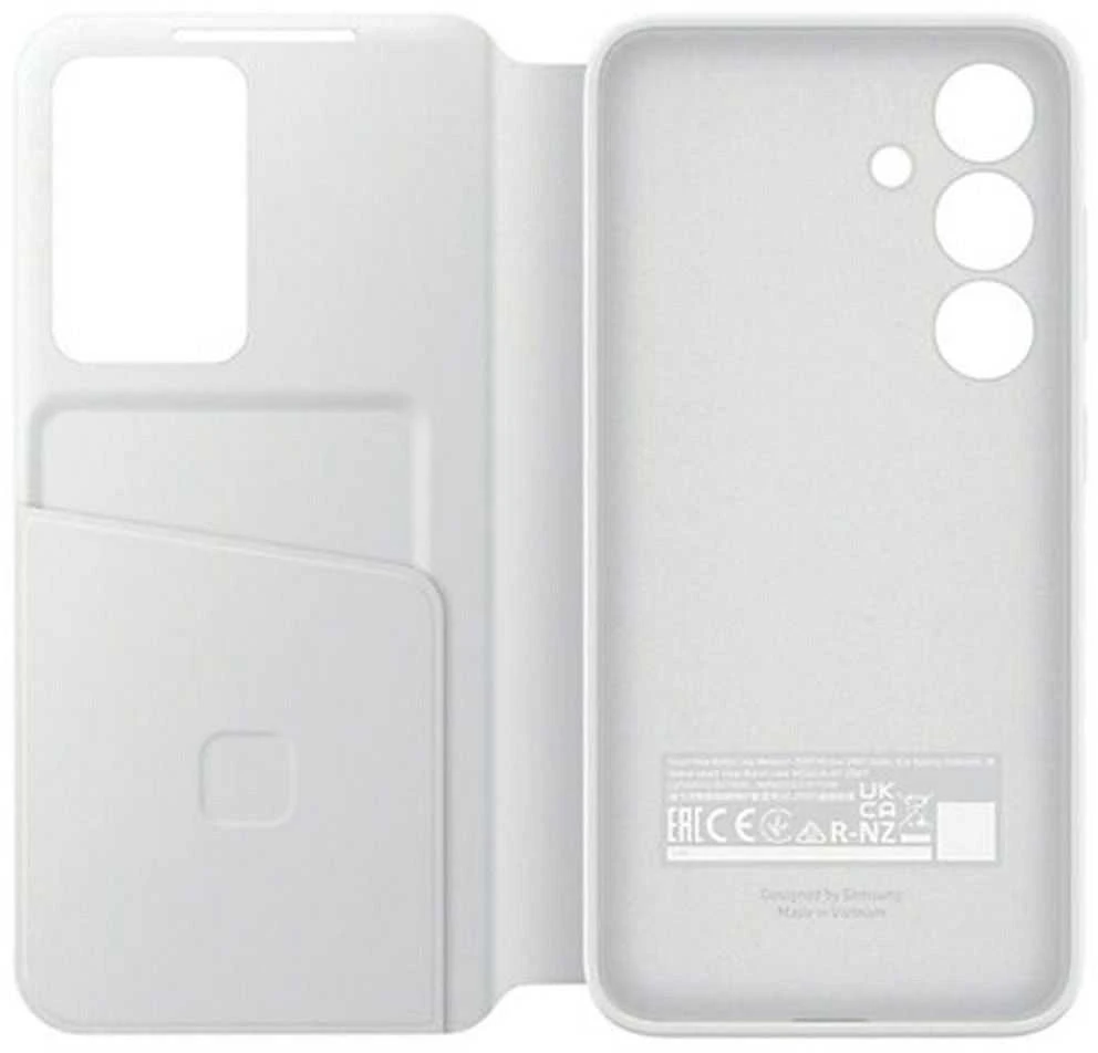 Samsung Galaxy S24+ Smart View piniginės dėklas Baltas