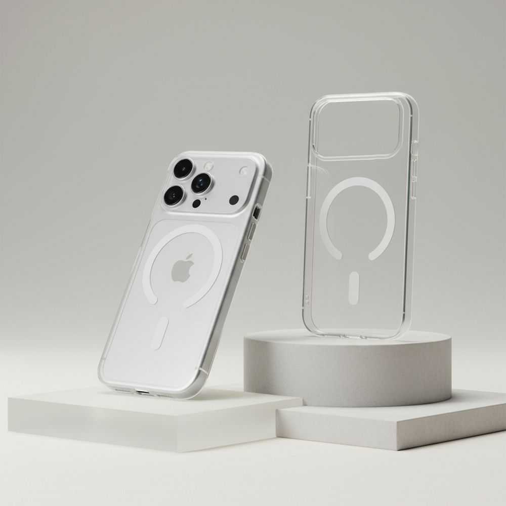 Dėklas „Samsung S26 Forcell F-Protect Clear Hybrid Premium“ dėklai yra patogūs ir skaidrūs, „MagSafe“ technologija.