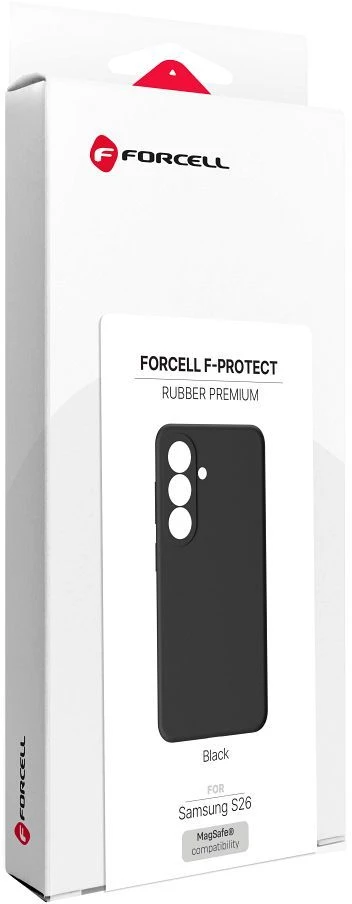 Dėklas na Samsung S26 Forcell F-Protect Rubber Premium zgodne su MagSafe juoda 0INT