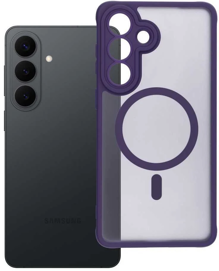 Oem Dėklas na Samsung S26 Full Matte Mag Cover zgodne su MagSafe violetinė