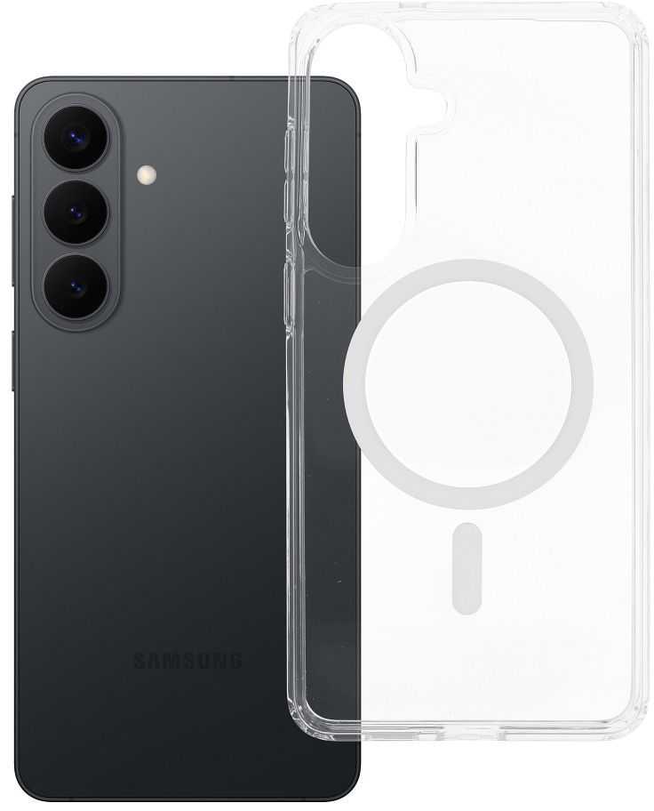 Dėklas „Samsung S26 PLUS Forcell F-Protect Clear Hybrid Premium“ dėklai yra patogūs ir skaidrūs, „MagSafe“ 0INT.