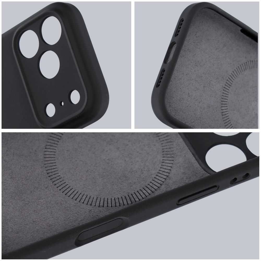 Dėklas na Samsung S26 PLUS Forcell F-Protect Rubber Premium zgodne su MagSafe juoda 0INT