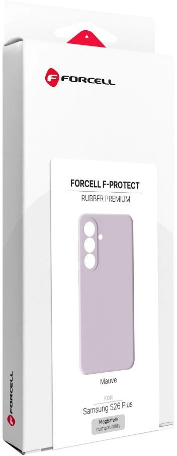 Dėklas na Samsung S26 PLUS Forcell F-Protect Rubber Premium suderinamas su MagSafe mauve 0INT