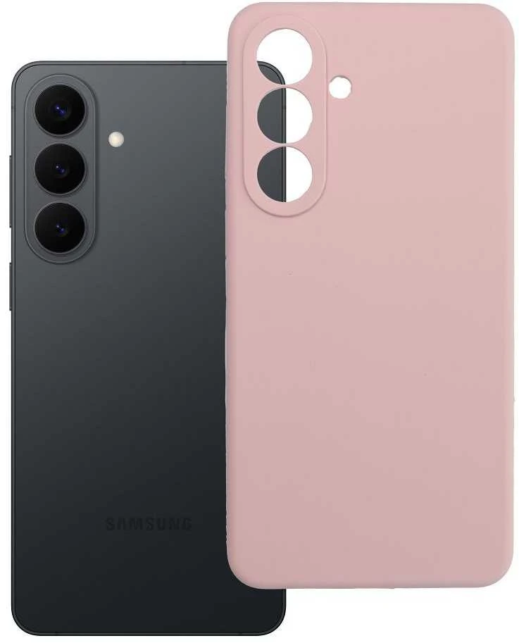 Oem Dėklas na Samsung S26 PLUS Silicone 2mm (apsauga nuo fotoaparato) pudra rožinė