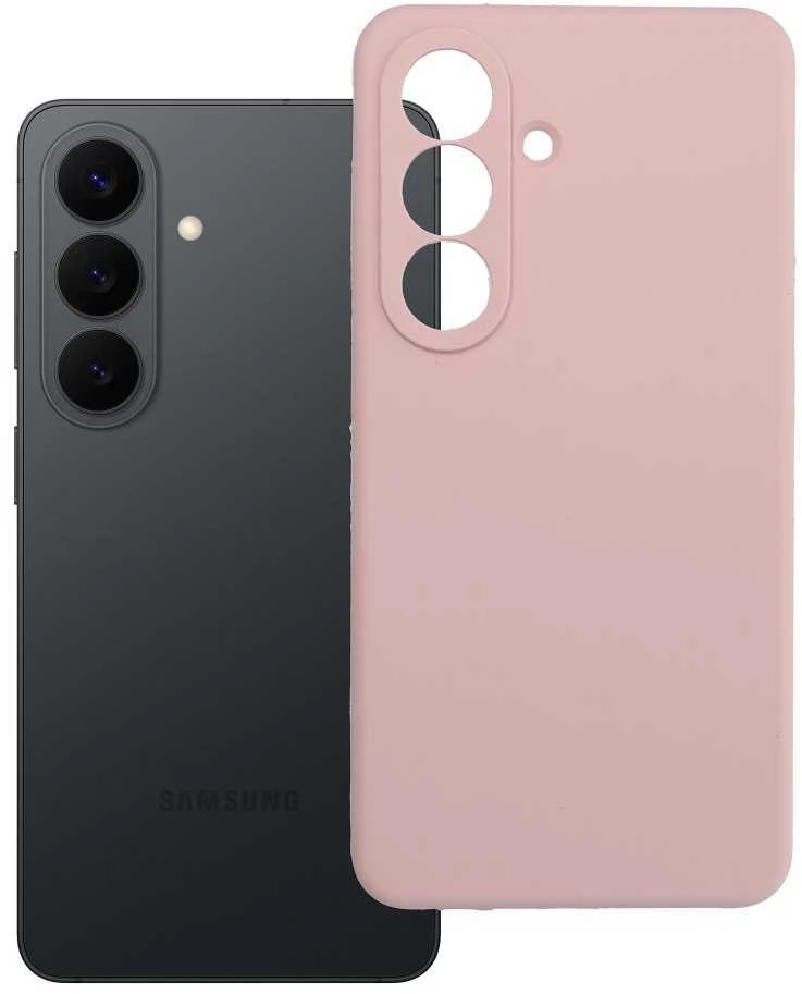 Oem Dėklas na Samsung S26 Silicone 2mm (apsauga nuo fotoaparato) pudra rožinė