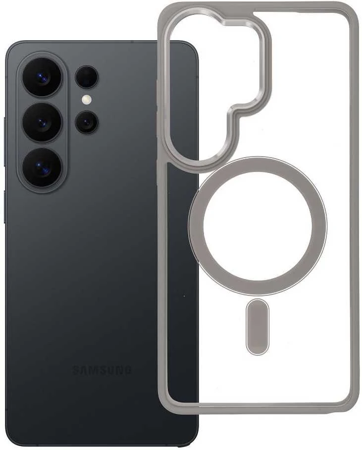 Oem Dėklas na Samsung S26 ULTRA Color Edge Mag Cover zgodne su MagSafe tytanowe pilka